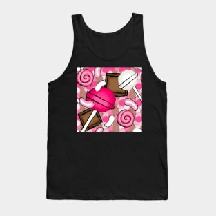 Girls' Cartoon Valentine's Candy Tank Top